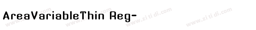 AreaVariableThin Reg字体转换
